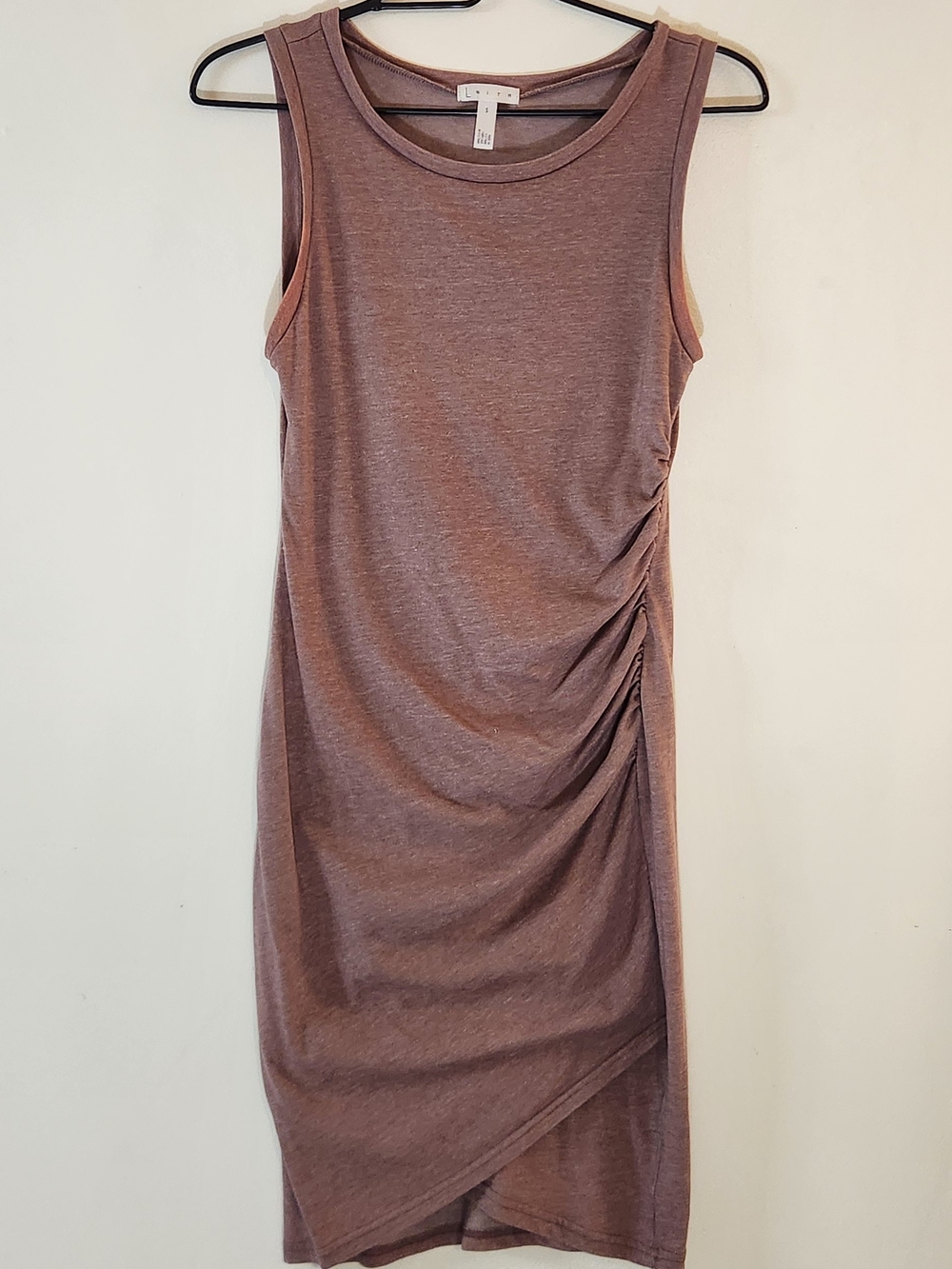 Leith Sleeveless Ruched Bodycon Dress - Mauve
